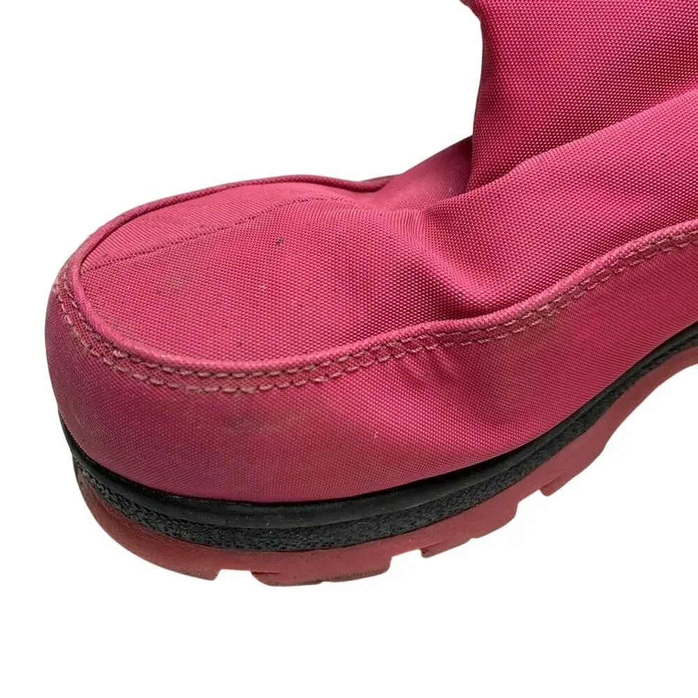 Lands End Girls Kids Pink Waterproof Warm Winter Boots Sledding Play sz 2